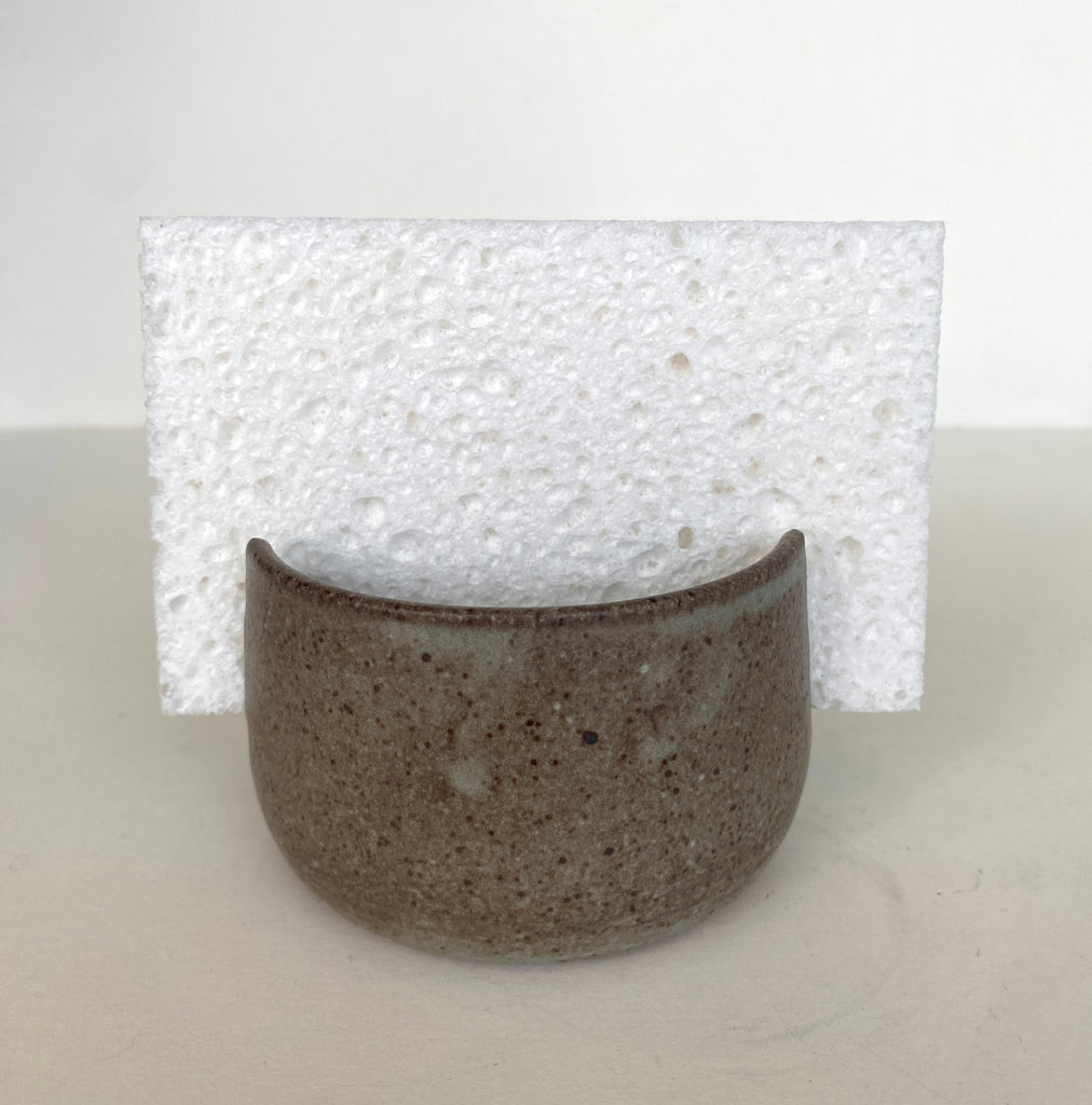 Coastline Ceramics - Sponge Holder Speckled Grey