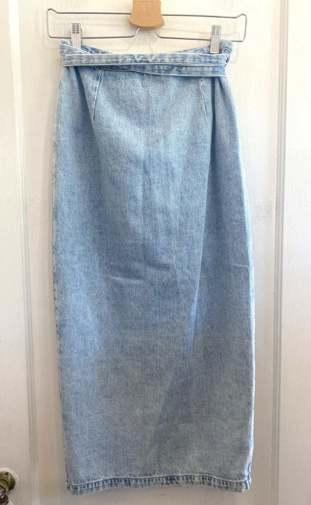 LOOP - Bimba Y Lola Denim Wrap Skirt Sz S (#87)