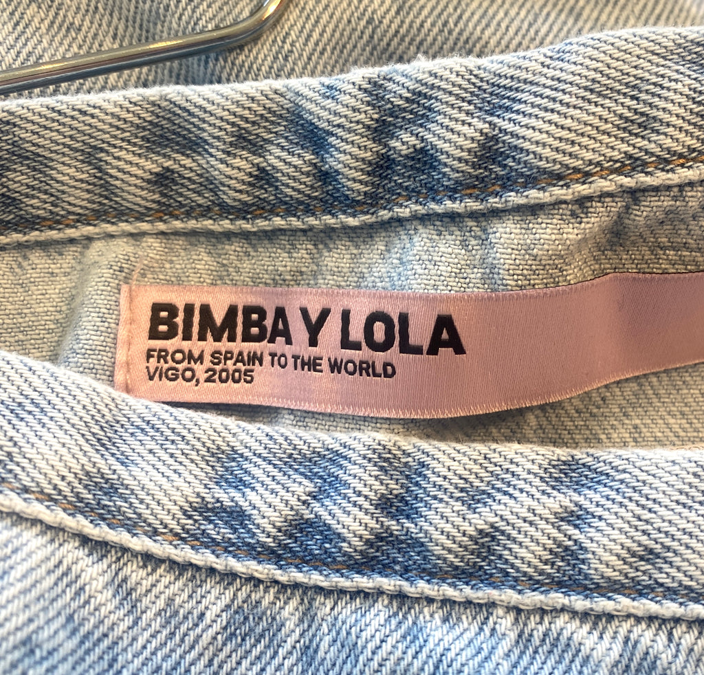 LOOP - Bimba Y Lola Denim Wrap Skirt Sz S (#87)