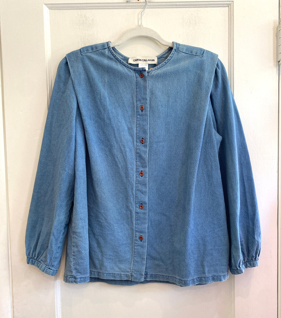 LOOP - Caron Callahan Cotton Blouse Sz L (#370)