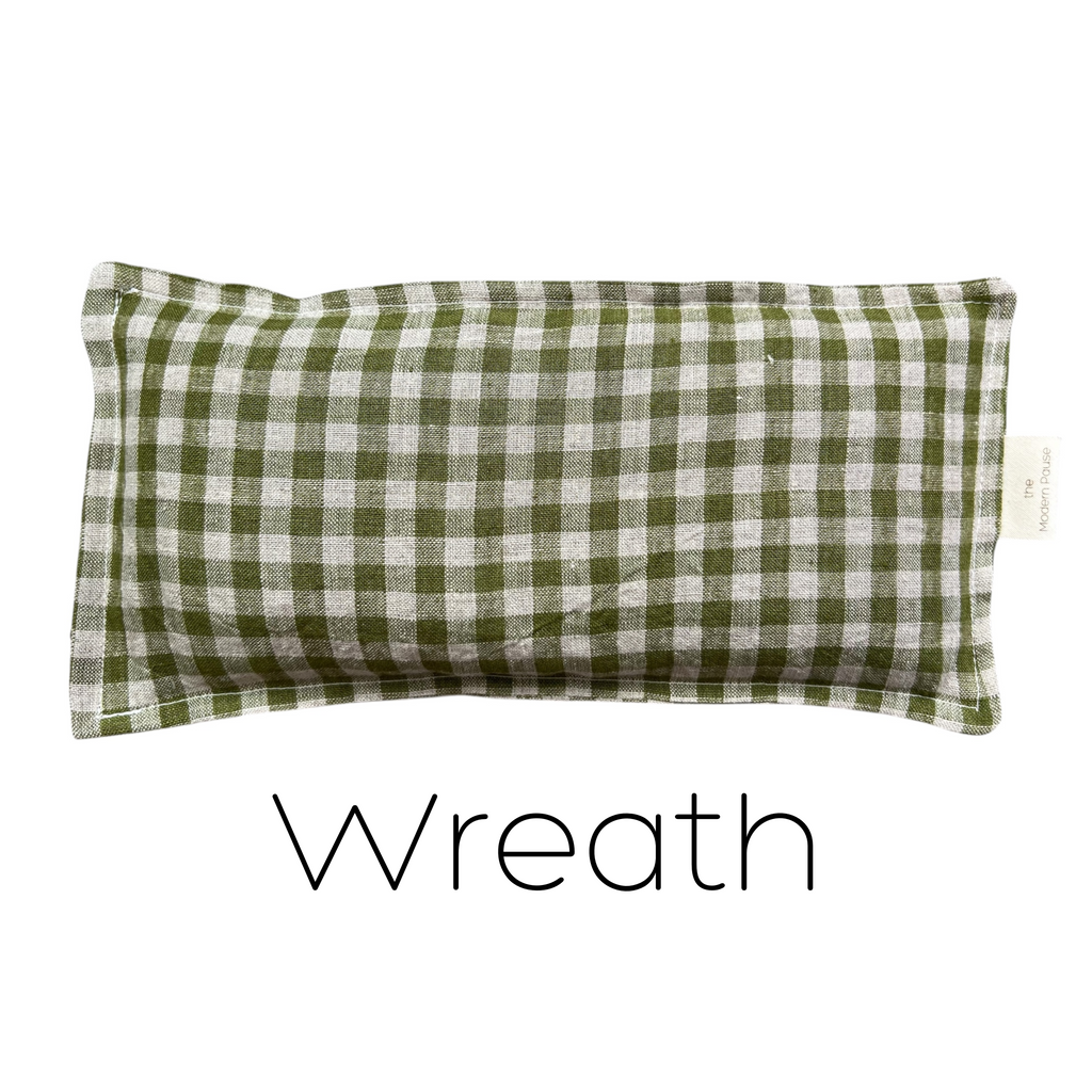 The Modern Pause - Eye Pillow - Stonewashed Organic Linen: Olive