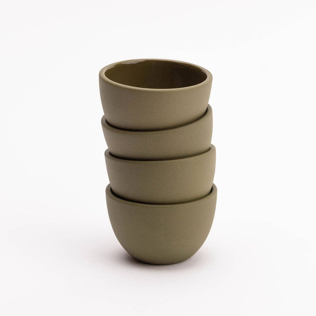 Pigeon Toe Ceramics & Home Textiles - The Stacking Thimble Cup Handmade Ceramic : Natural Speckle