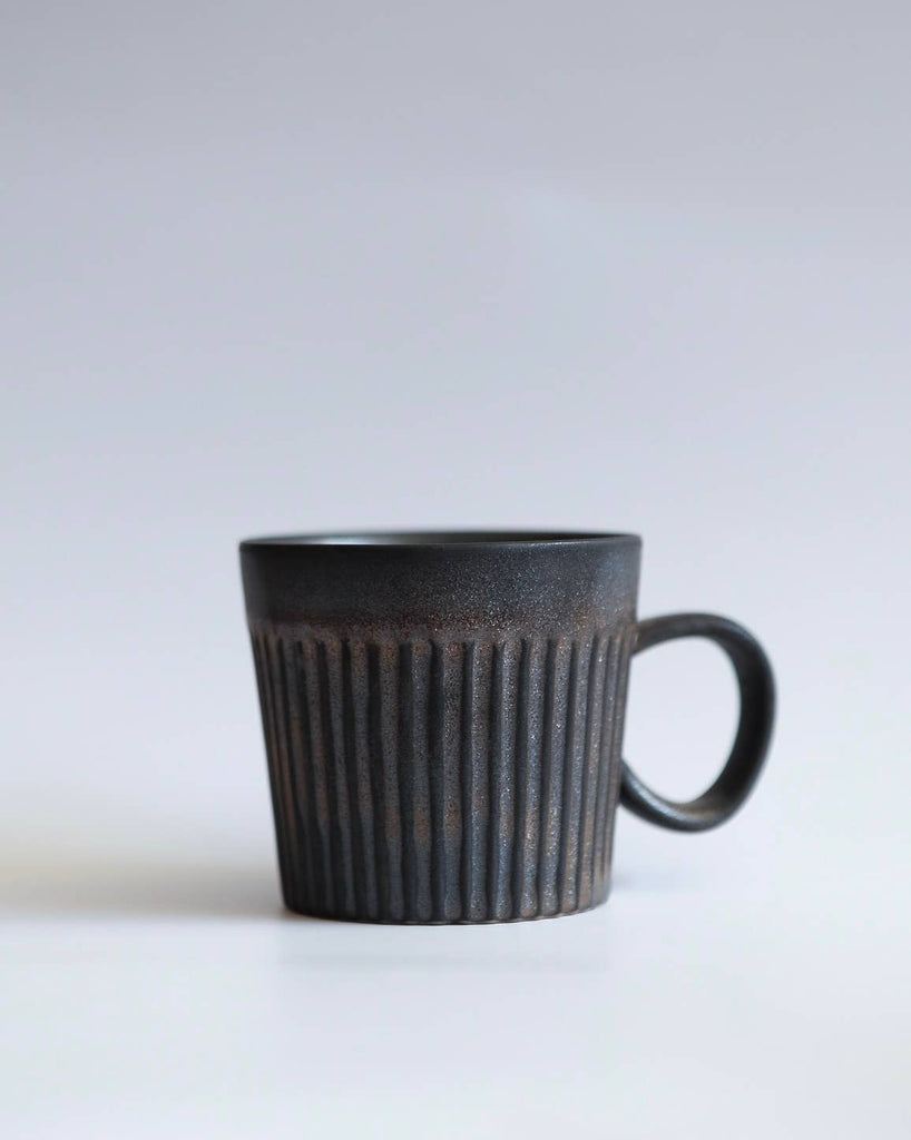 Sylvie Coulange - Striped coffee mug: White