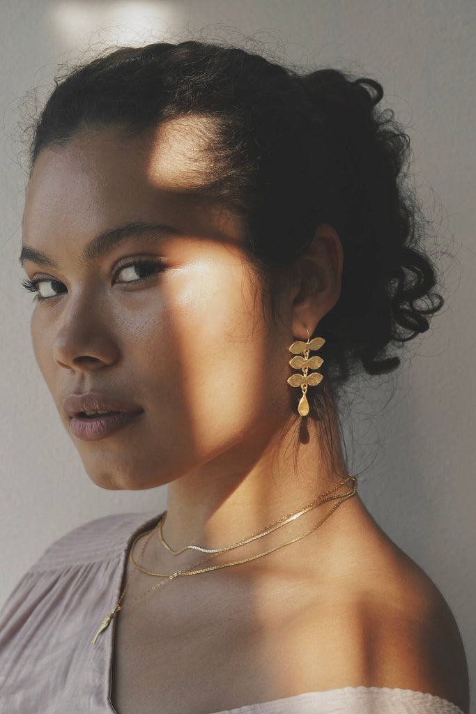 Mountainside Jewelry - Terrace Earrings: Gold Vermeil