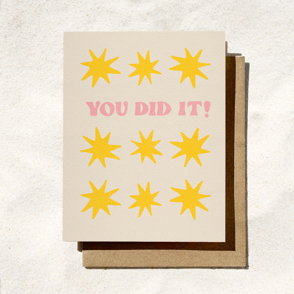 Daydream Prints - You Did It Star Card | Congratulations Card | Grad Card