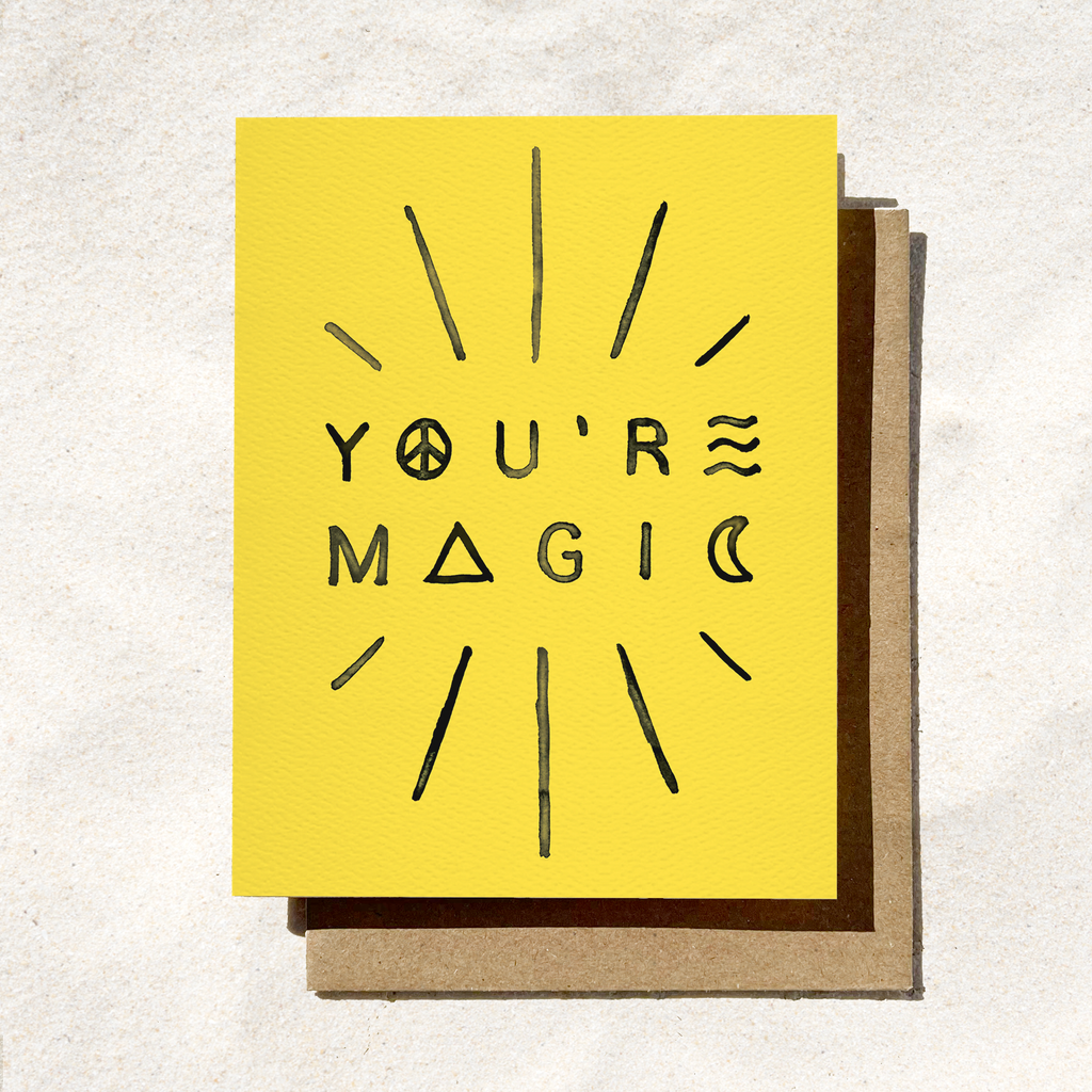 Daydream Prints - You're Magic Card | Mystic Card | Love Card | Yellow Card