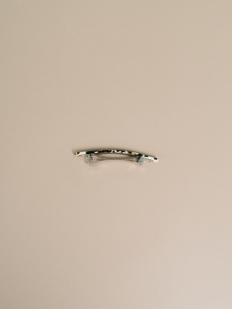 NAT + NOOR - Jela | Alligator Hair Clip | Hair Barrette | Assorted: Brown + Cream Checkered