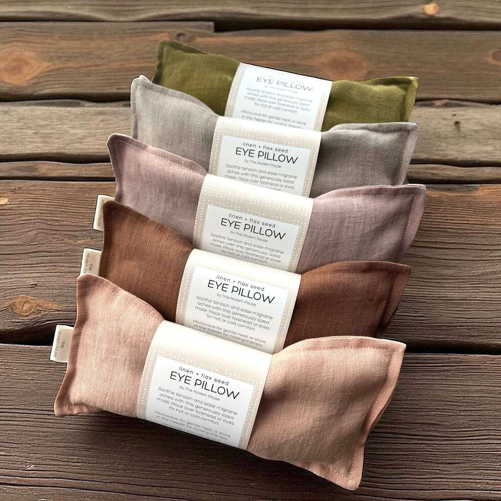 The Modern Pause - Eye Pillow - Stonewashed Organic Linen: Shell