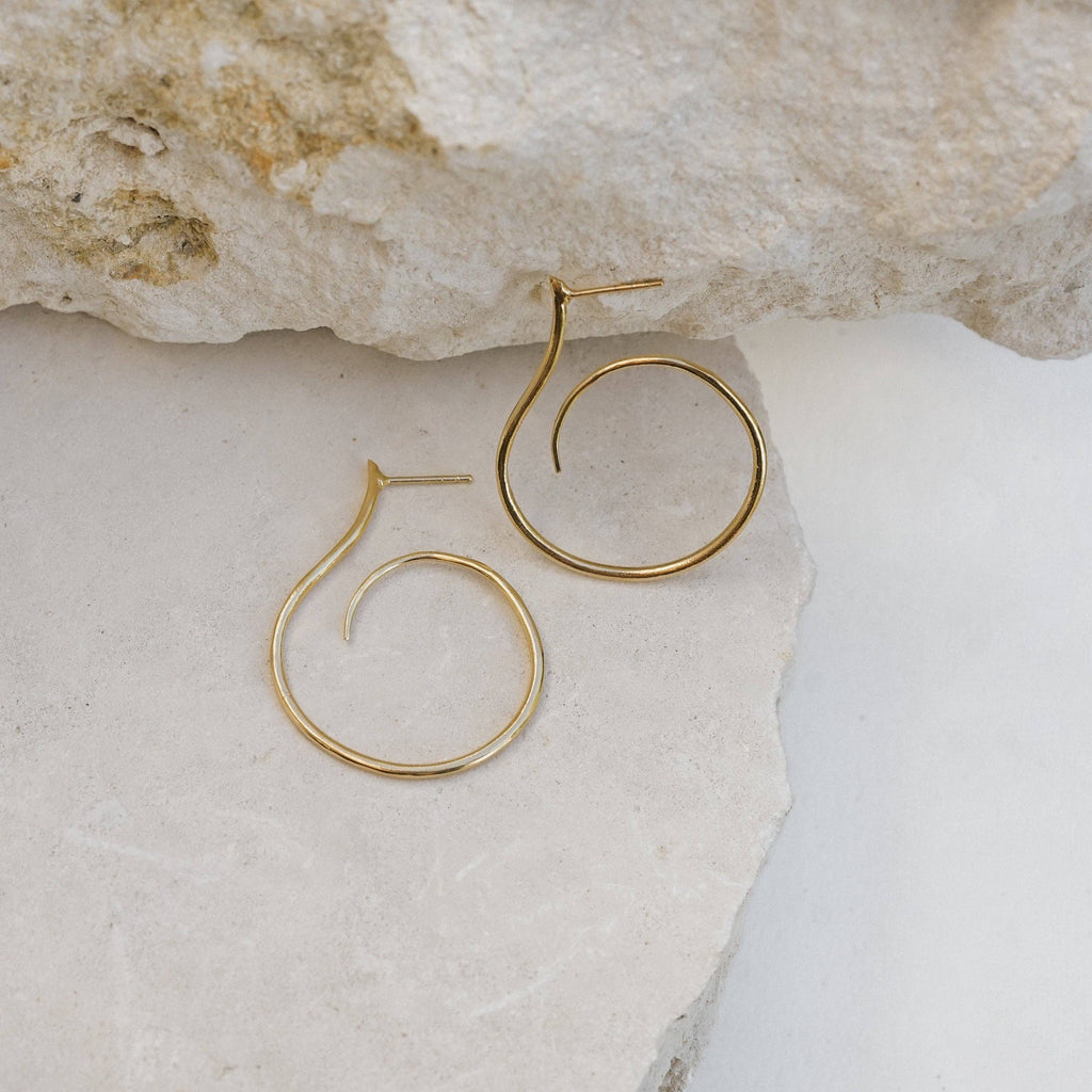 Mountainside Jewelry - Isla Earrings: Gold Vermeil