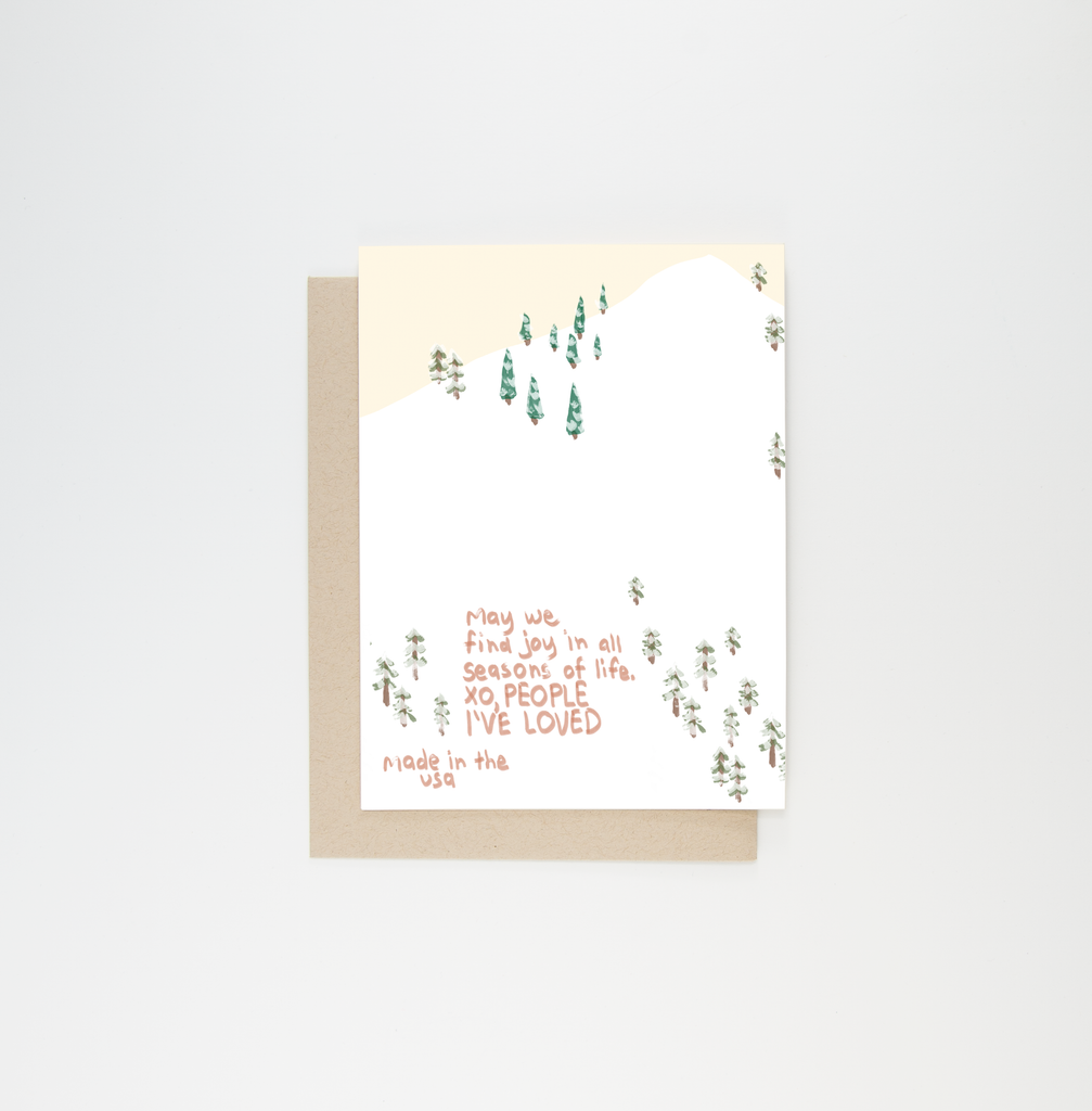 People I've Loved - Snow Covered Hills Card