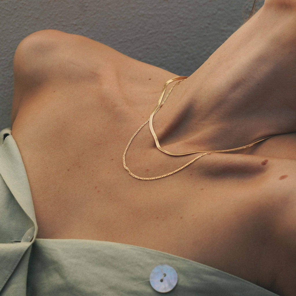 Mountainside Jewelry - Kay Necklace: 16" / Gold Filled