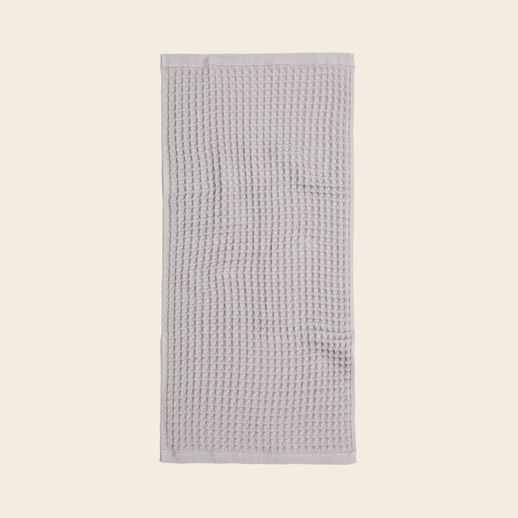 Happy Place Brand - Organic Weightless Waffle Hand Towel: Ash / Individual