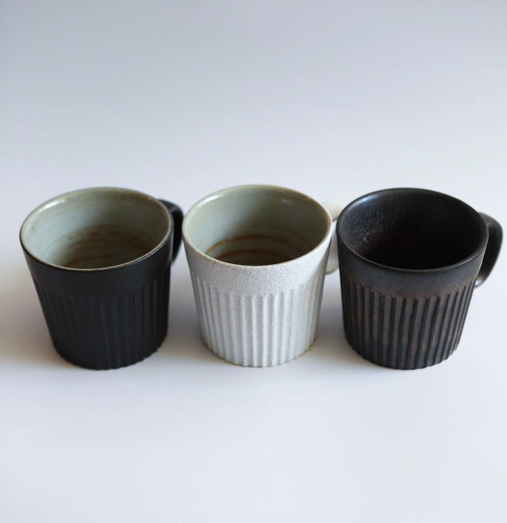 Sylvie Coulange - Striped coffee mug: Black