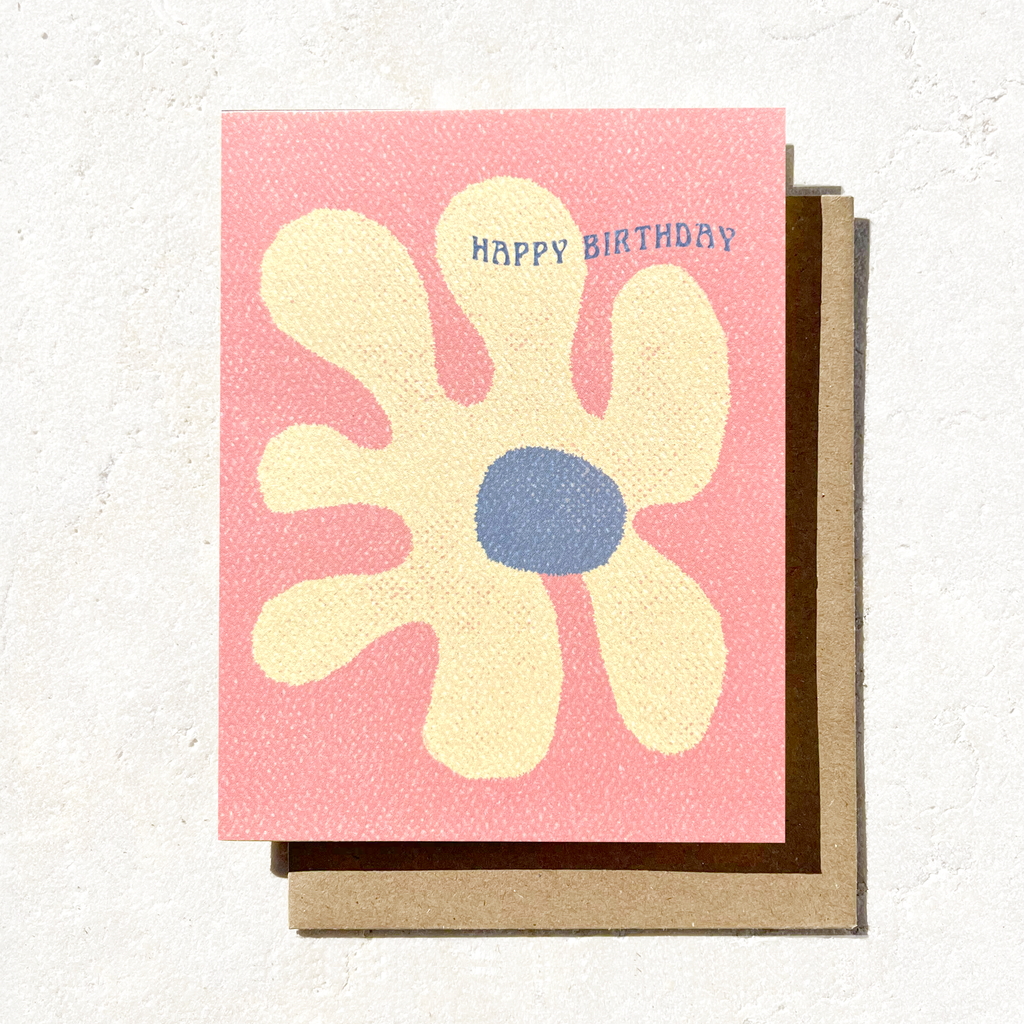 Daydream Prints - Happy Birthday Abstract Card | Floral Spring Card | Female Card