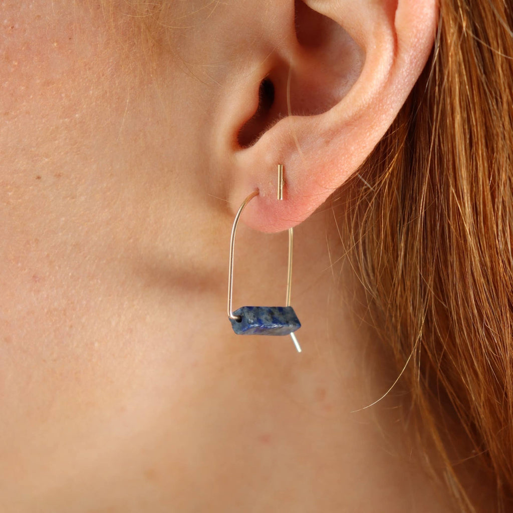 Token Jewelry - Lapis Arches : 14k Gold Fill