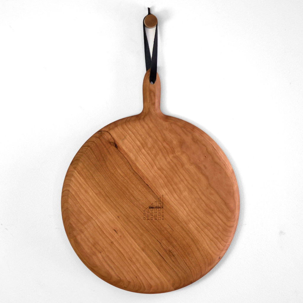 KHEM Studios - Circle Cutting Boards- USA Hardwoods + Made in USA: Extra Large Maple