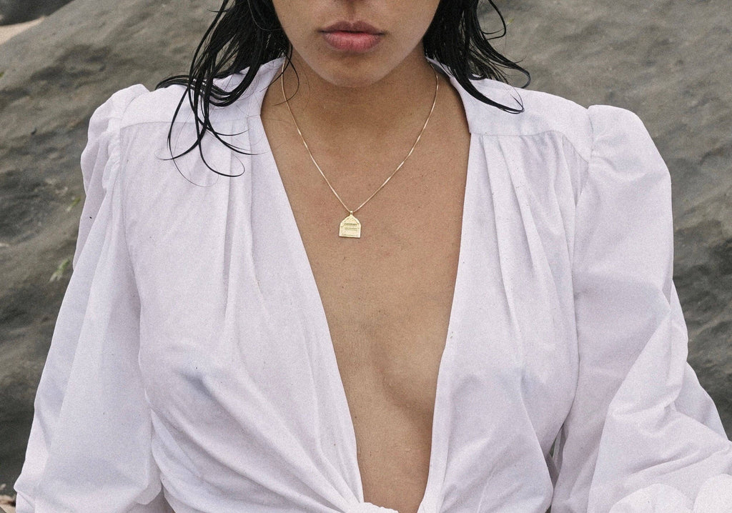 Mountainside Jewelry - Janus Necklace: 18" / Cable Chain / Gold Vermeil