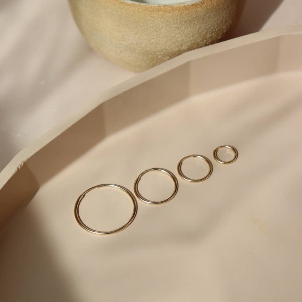 Token Jewelry - Goldie Hoops in 14k Gold Fill / 24mm