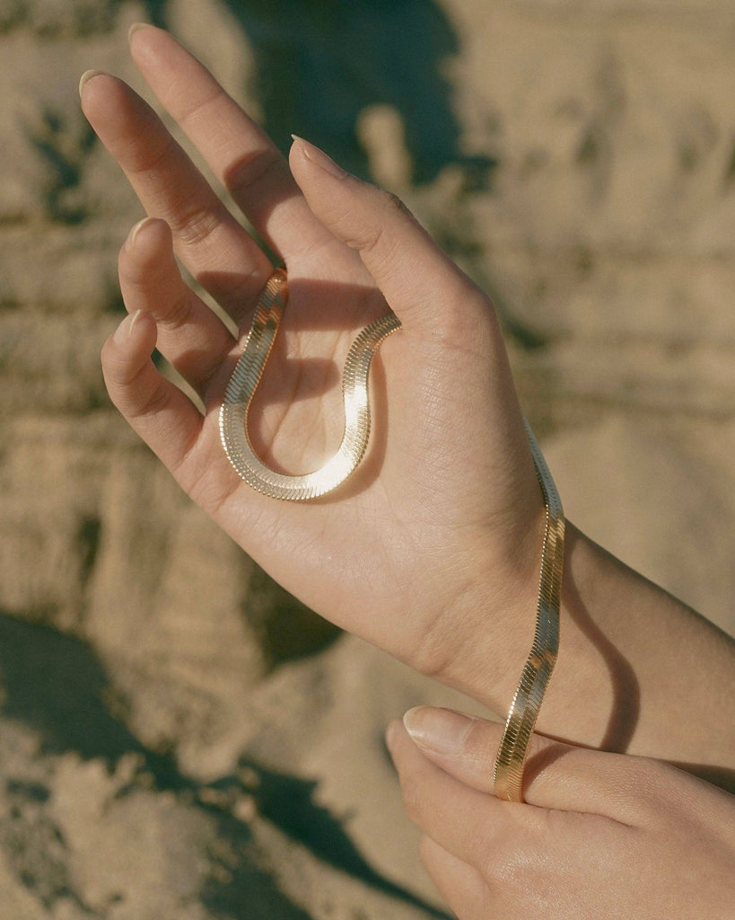 Mountainside Jewelry - Cleo Necklace: 18k Goldfill