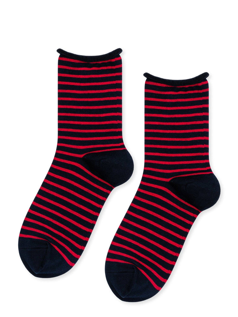 HANSEL FROM BASEL - Nautical Stripe Crew: Pink / OS