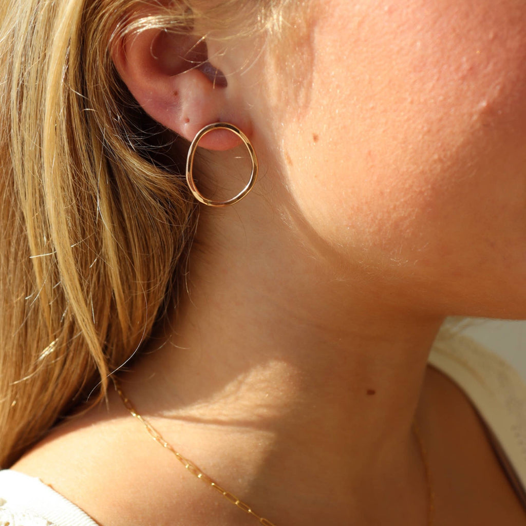 Token Jewelry - Form Stud Earrings in 14k Gold Fill
