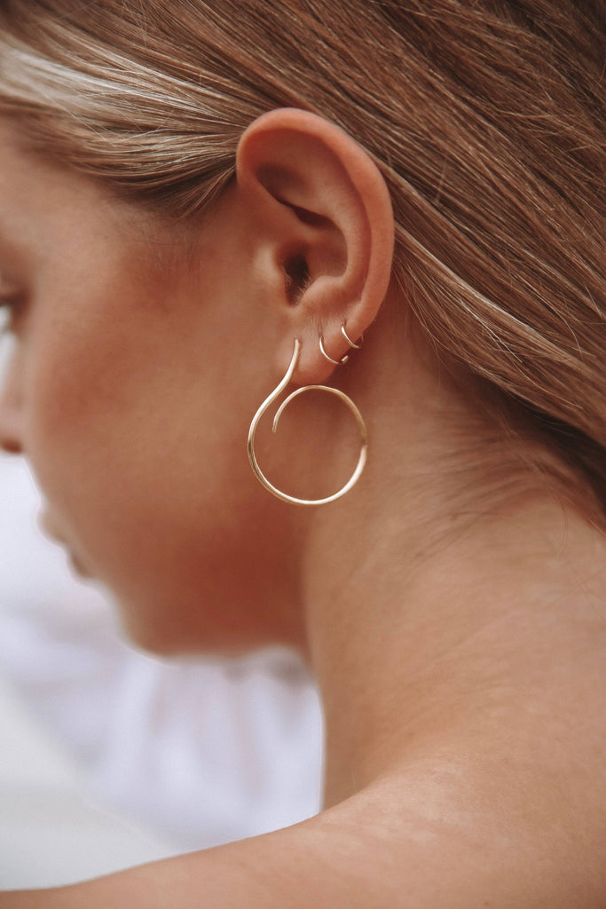 Mountainside Jewelry - Isla Earrings: Gold Vermeil