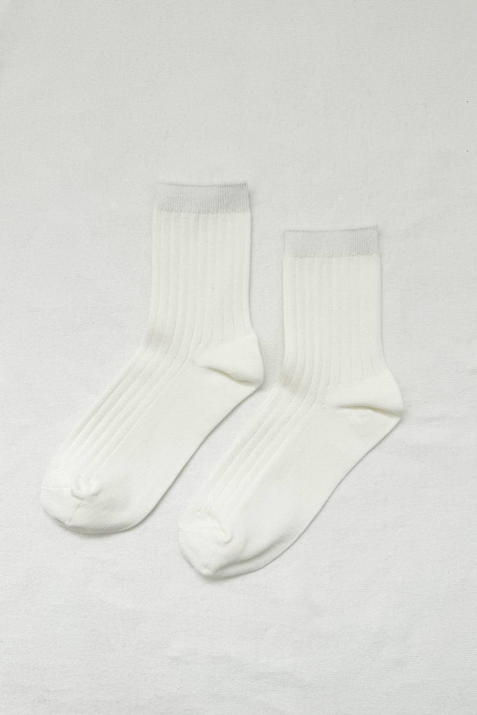 Le Bon Shoppe - Her Socks - Mercerized Combed Cotton Rib: Buttercup