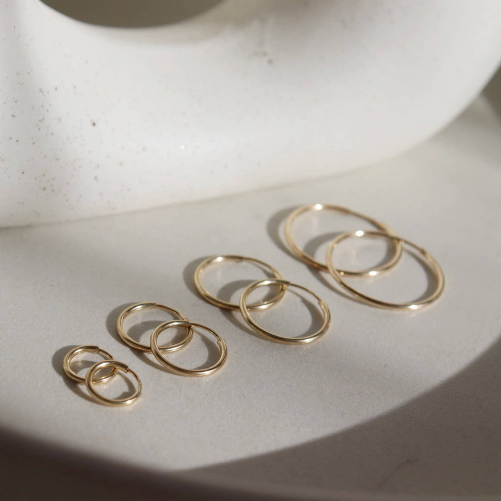 Token Jewelry - Goldie Hoops in 14k Gold Fill / 24mm