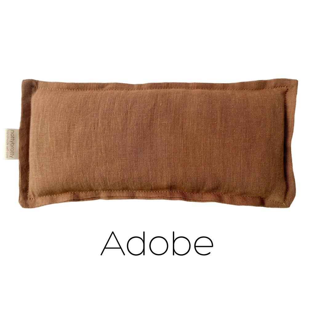 The Modern Pause - Eye Pillow - Stonewashed Organic Linen: Adobe