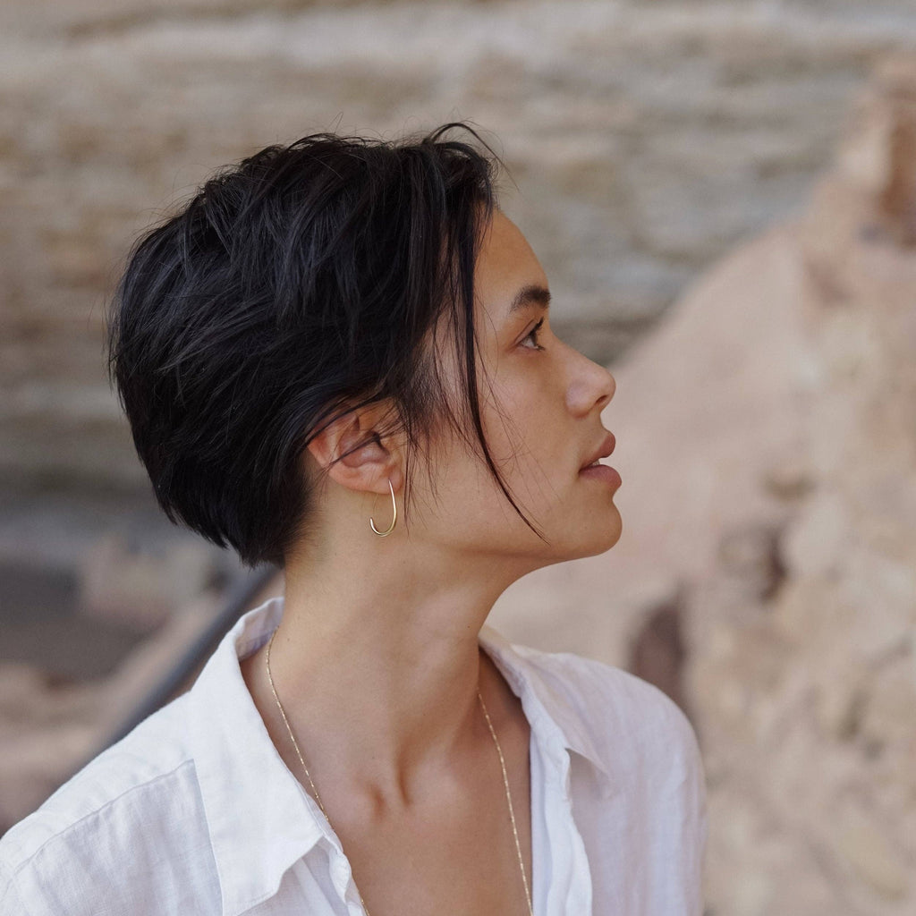 Mountainside Jewelry - Susa Hoops: Sterling Silver