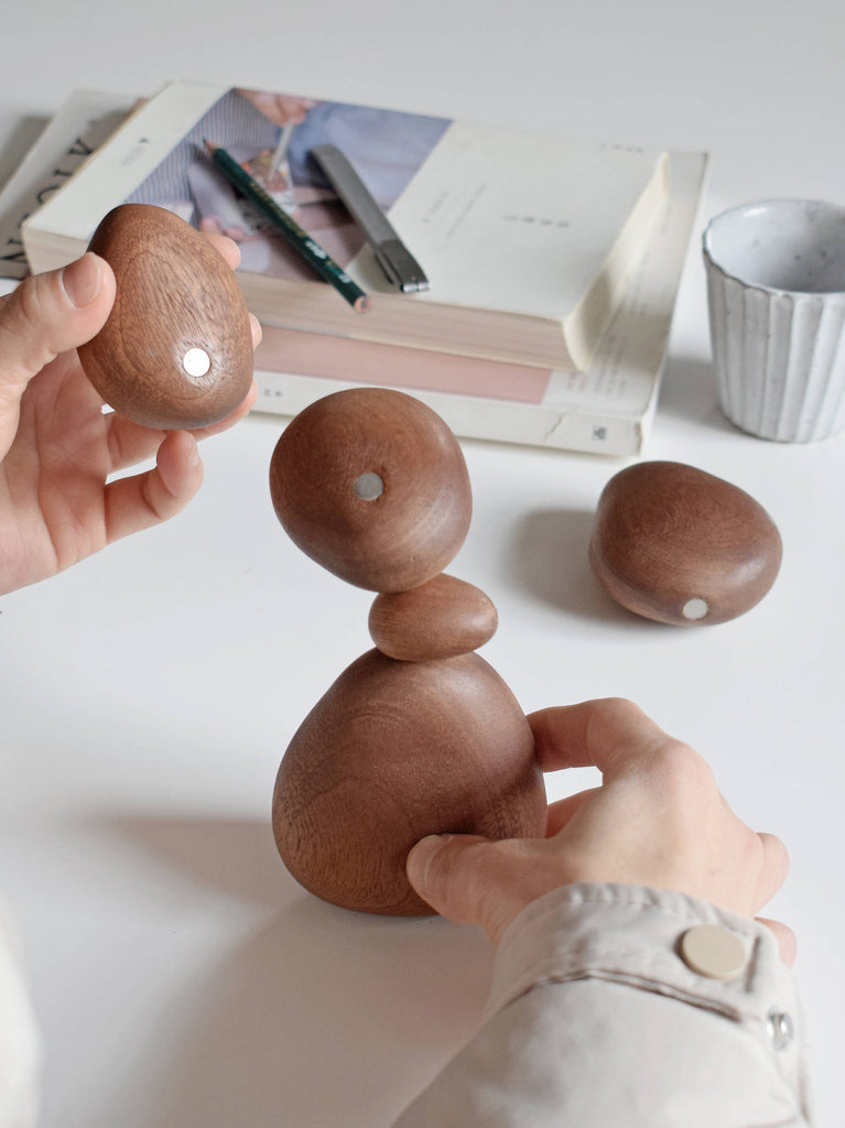 Senser Woodcraft - Sapele Wood Balance Stones