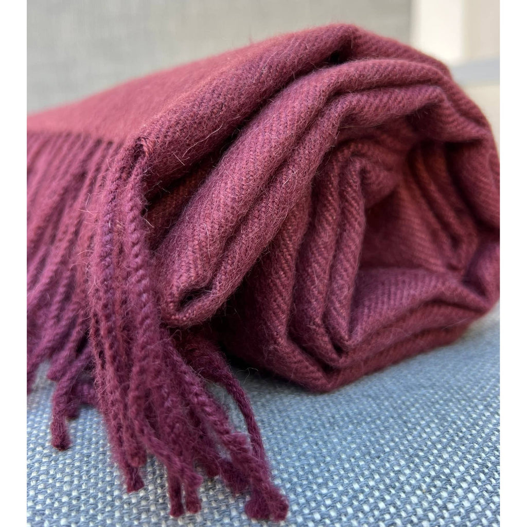 Shupaca Alpaca - 100% Baby Alpaca Scarf - Malbec