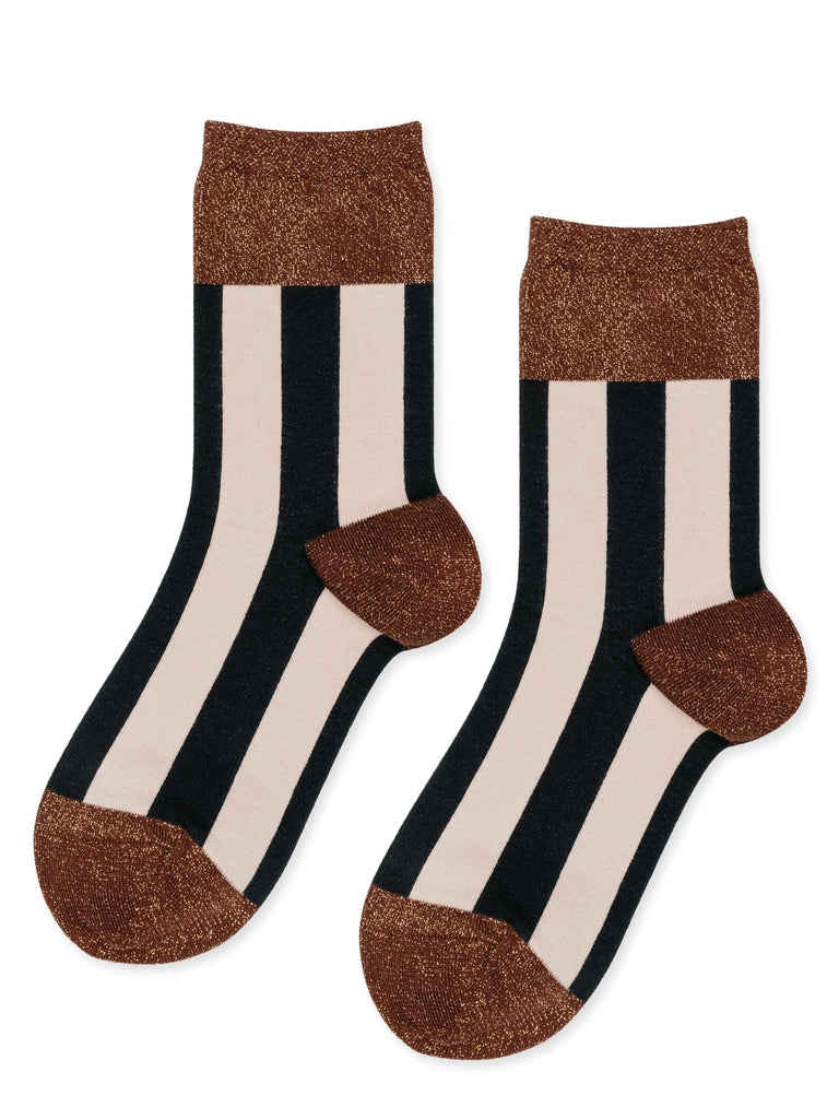 Hansel From Basel- Buro Crew Socks, rust