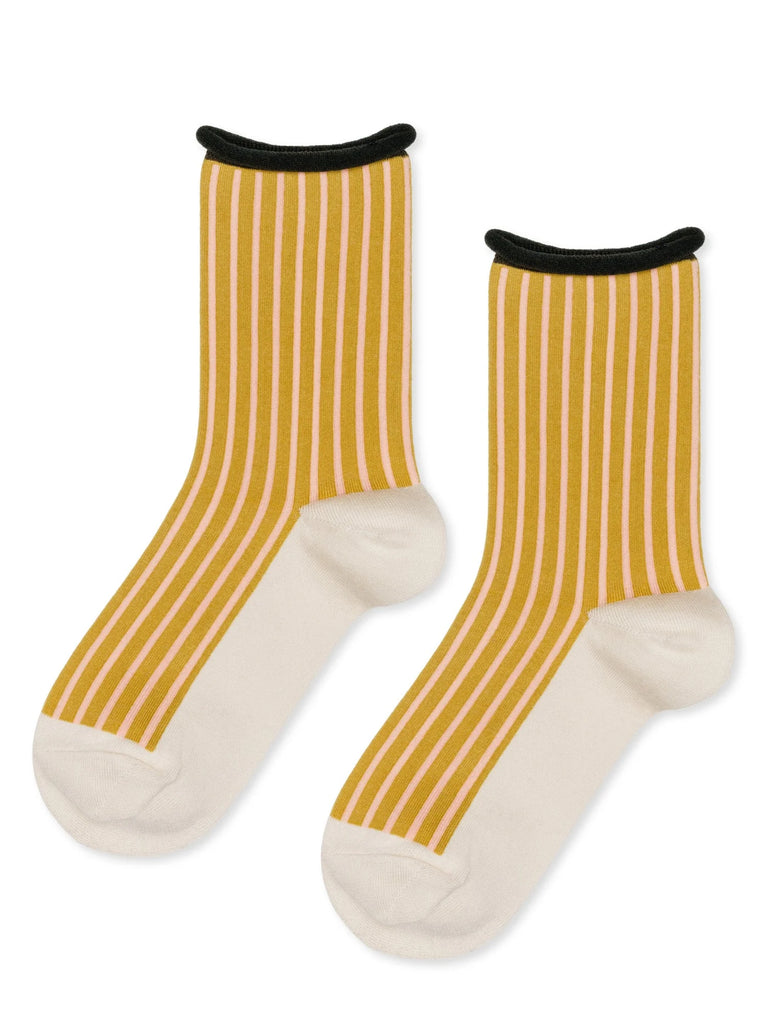Hansel From Basel- Hilda Crew Socks, Ecru