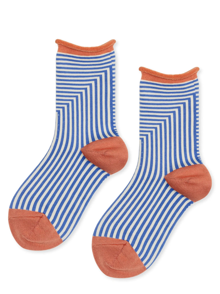 Hansel From Basel- Corbusier Crew Socks, Cornflower