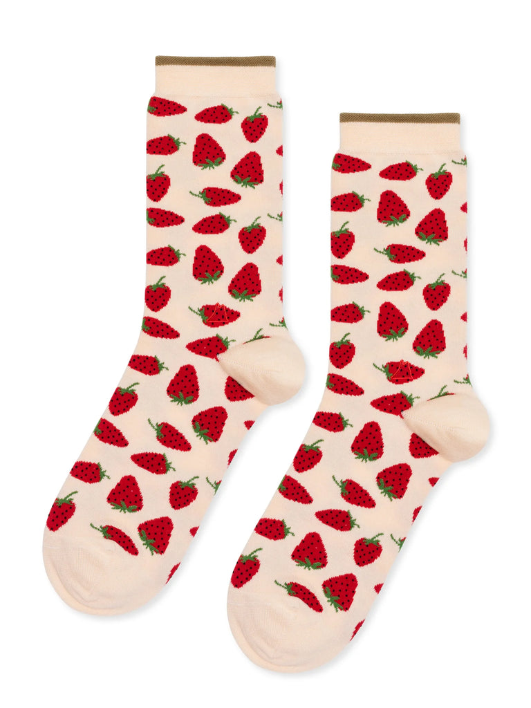 Hansel from Basel- Strawberry Crew Socks, MENS