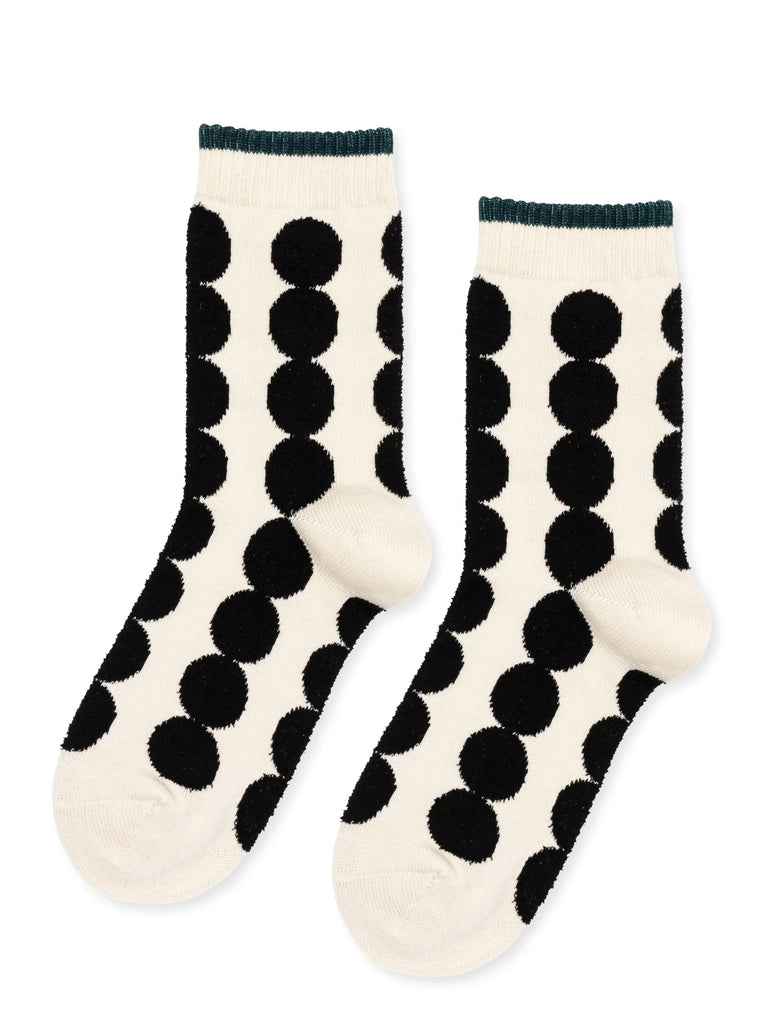 Hansel From Basel- Marbles Crew Socks, Ivory