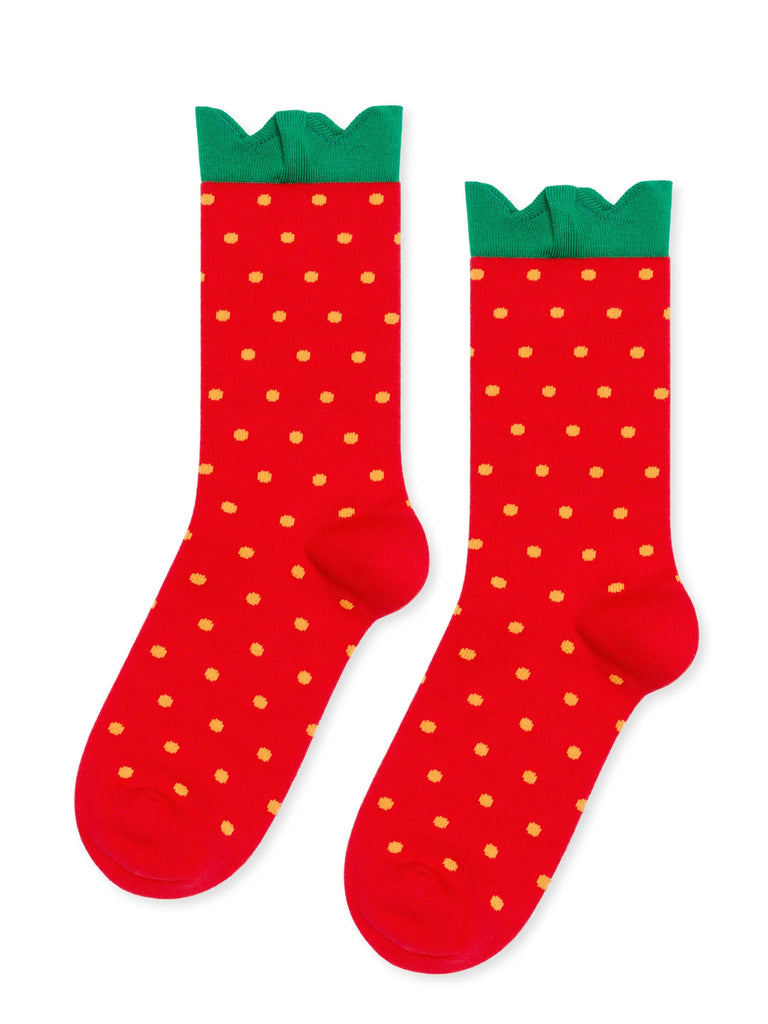 Hansel From Basel- Strawberry Crew Socks
