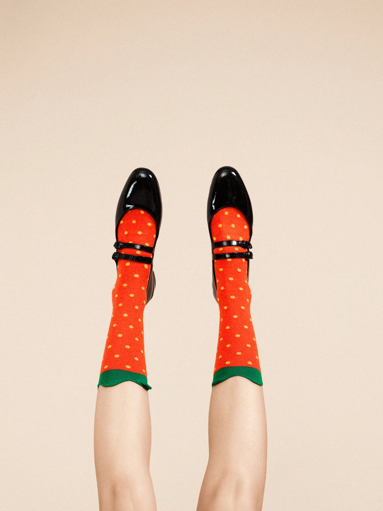 Hansel From Basel- Strawberry Crew Socks
