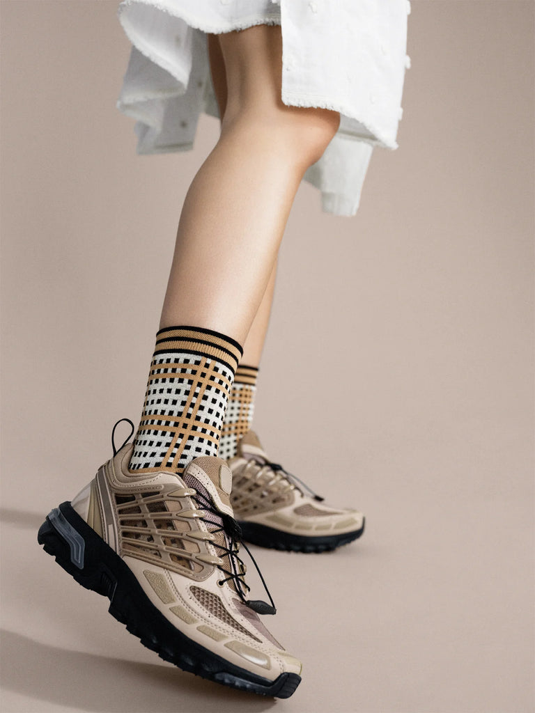 Hansel From Basel- Mad for Plaid Crew Socks