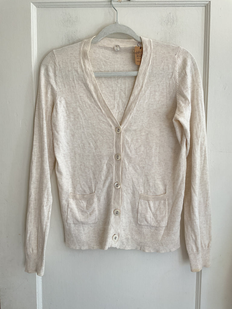 LOOP  -  Margaret O’Leary Cotton Cardigan Off-white (#116)