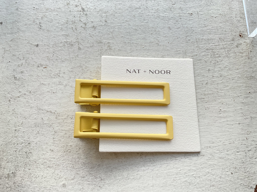 Nat + Noor- Lulu barrette  in Butter