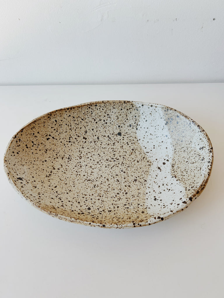 Colleen Hennessey - Oval Bowl, Heavy Speckle / A