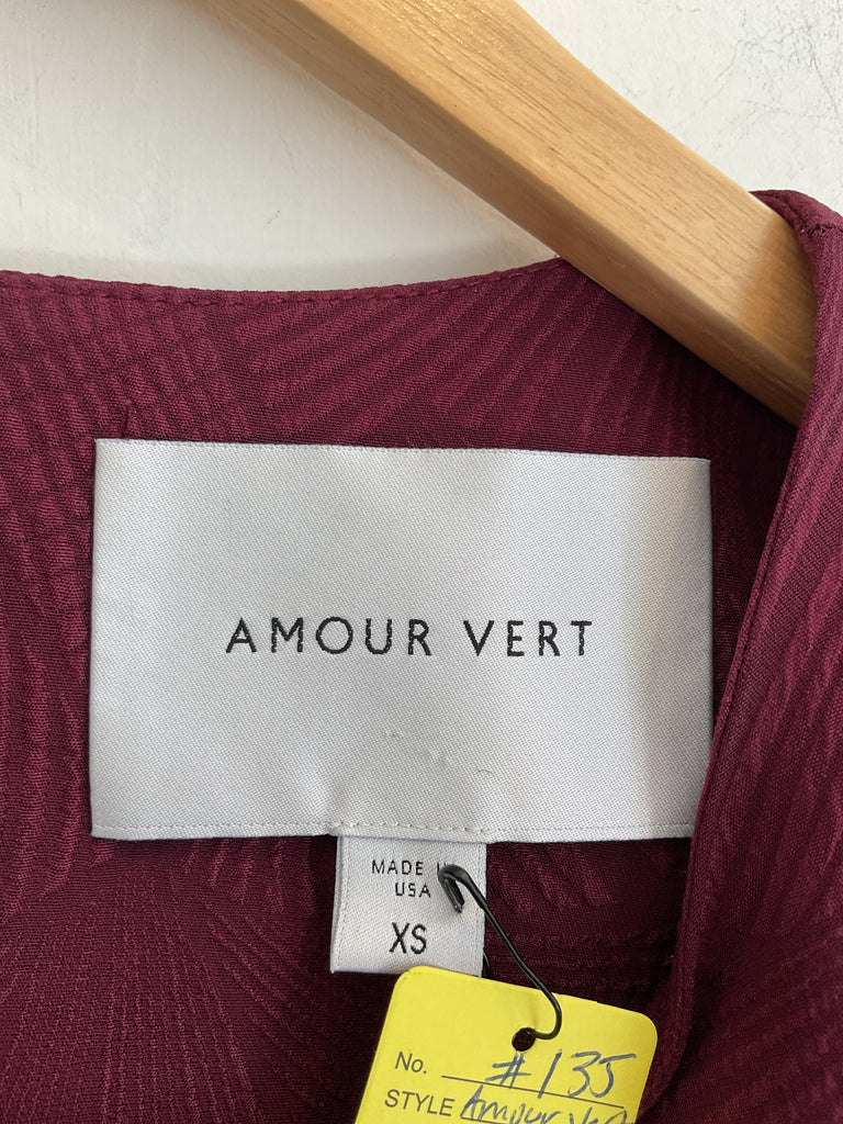 LOOP  -  Amour Vert Burgundy Shirt (#135)