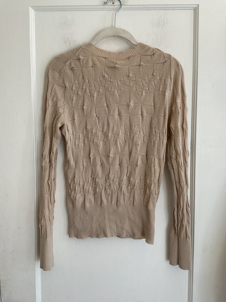 LOOP  -  Margaret O’Leary Cotton Cardigan Beige (#116)