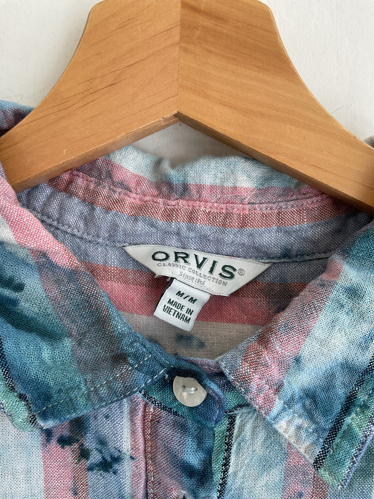 Hipcheck - Ice Dyed Linen Top, Orvis Striped