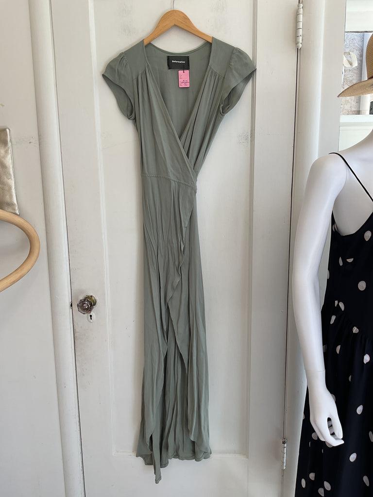 LOOP  -  Reformation Sage Green Dress (#135)