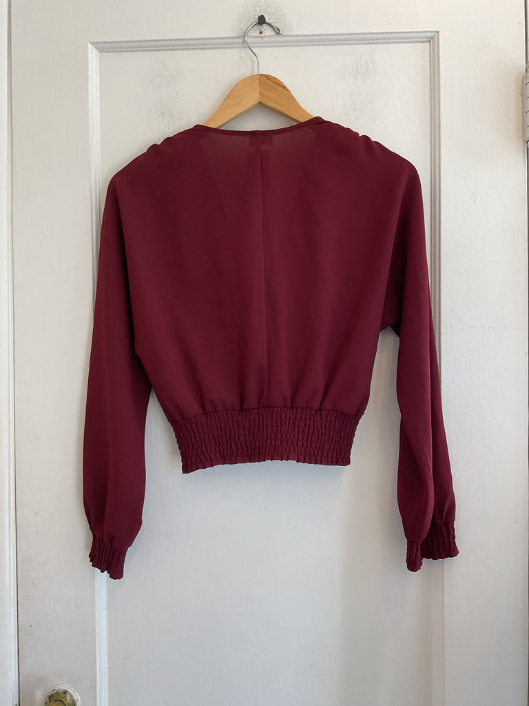 LOOP  -  Wilfred Burgundy Blouse (#135)