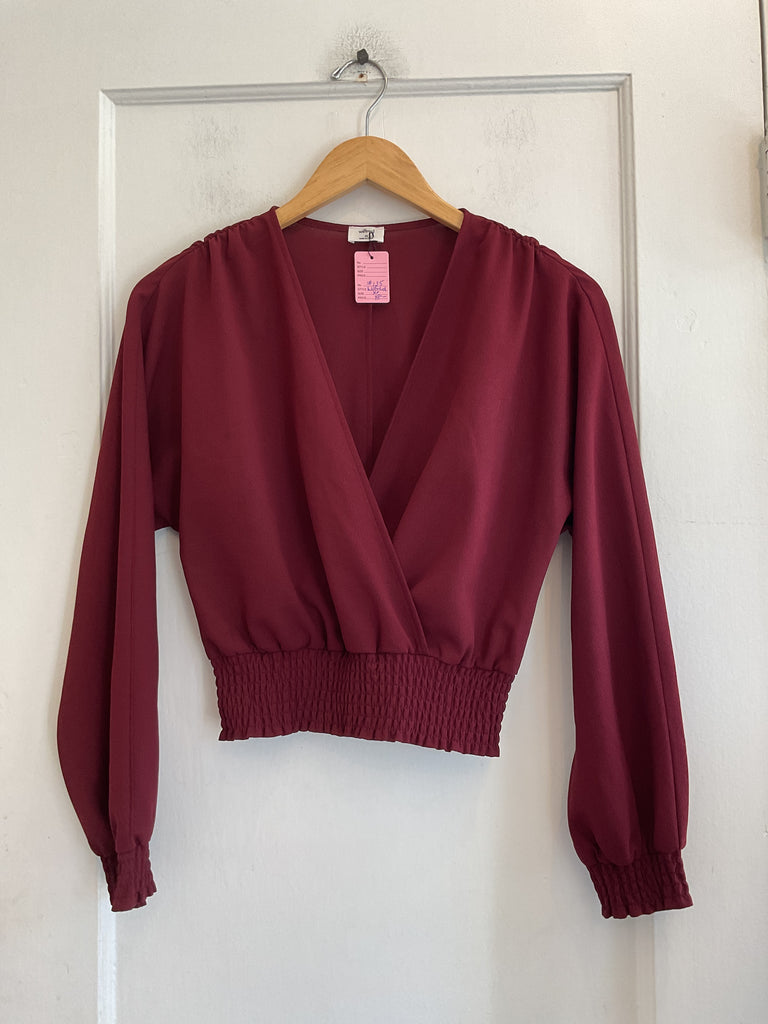 LOOP  -  Wilfred Burgundy Blouse (#135)