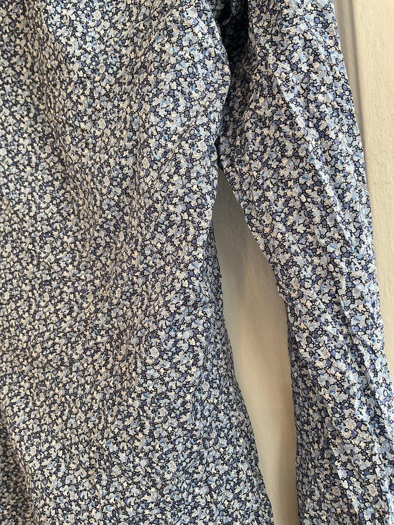 LOOP  -  Frank & Eileen Cotton Shirt Blue Print  (#217)